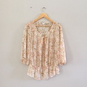 Candies - elastic waist slouch blouse - sz large